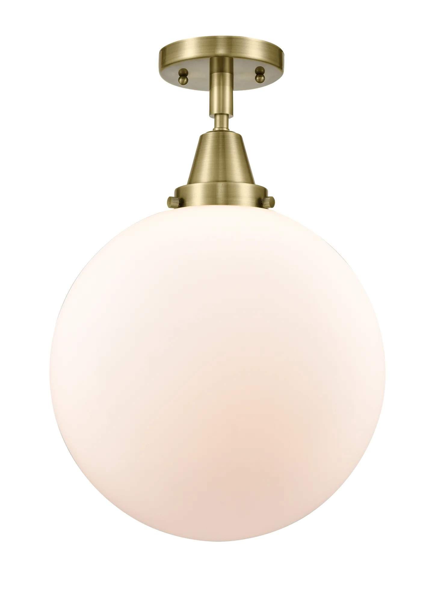 Beacon - Antique Brass - Flush Mount