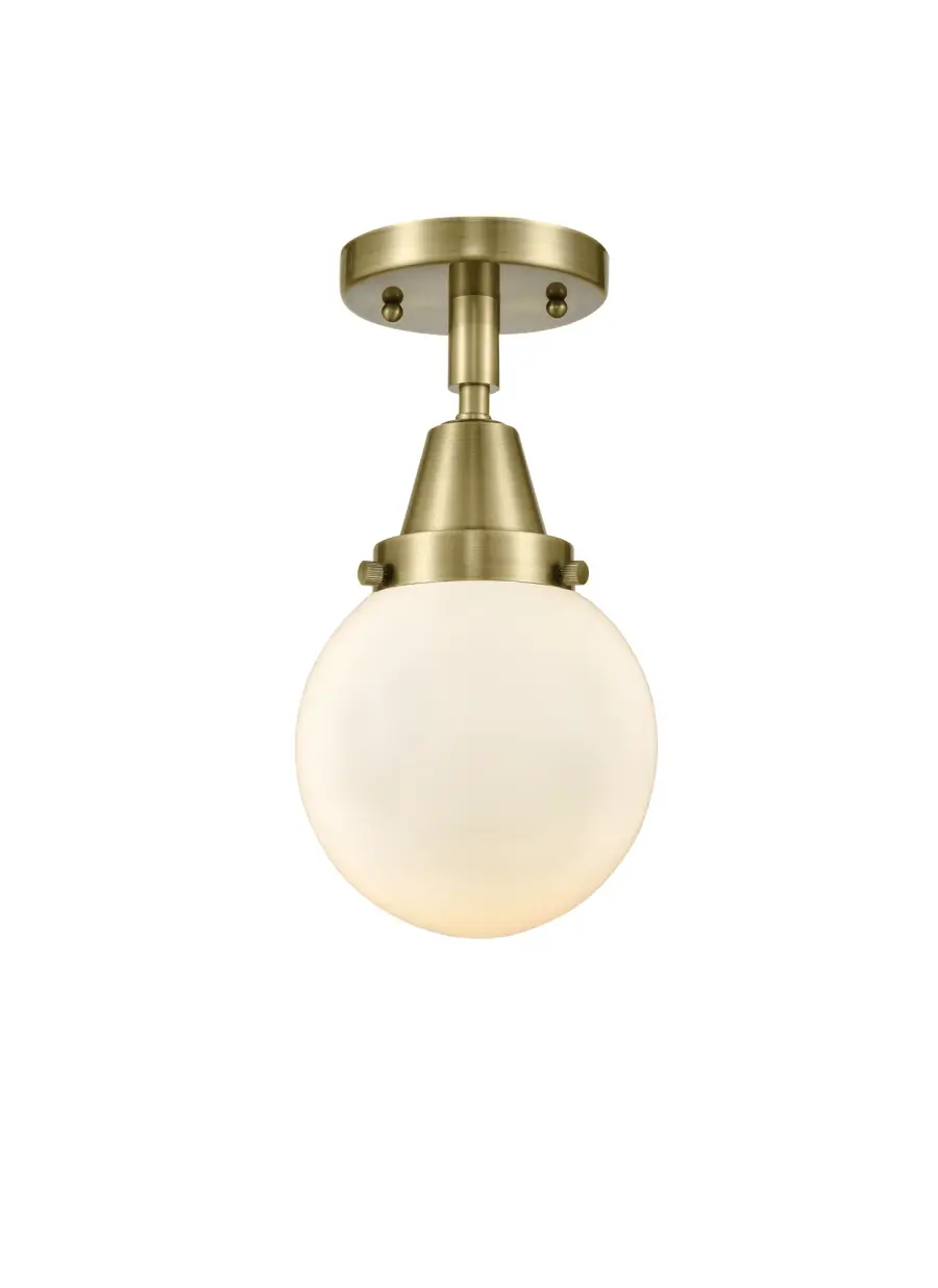 Beacon - Antique Brass - Flush Mount - Image 1