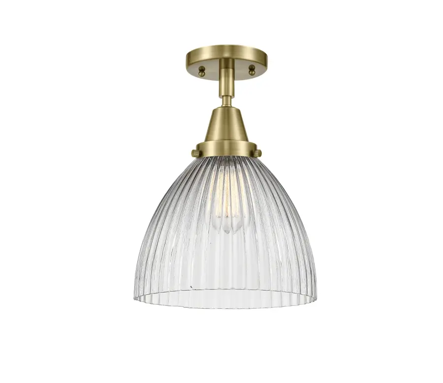 Seneca Falls - Antique Brass - Flush Mount - Image 1