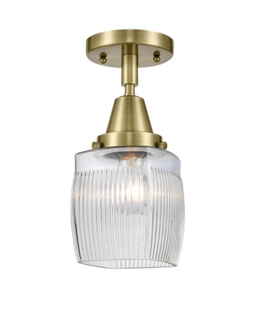 Colton - Antique Brass - Flush Mount - Image 1