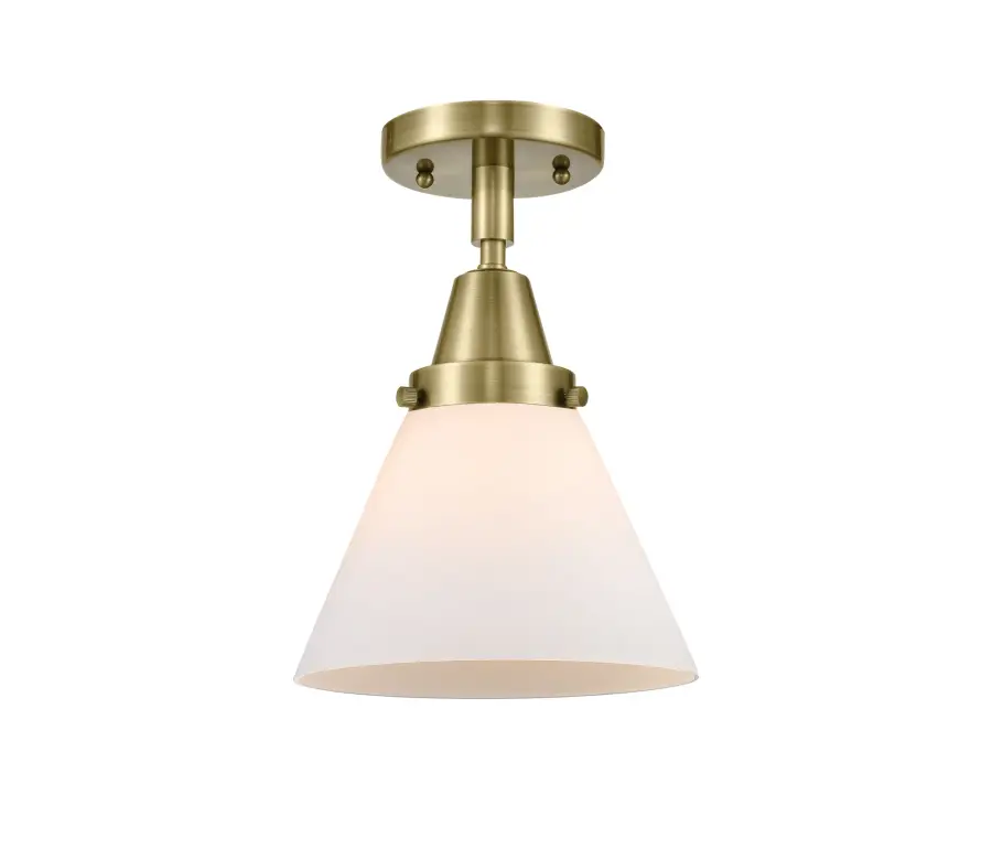 Cone - Antique Brass - Flush Mount - Image 1