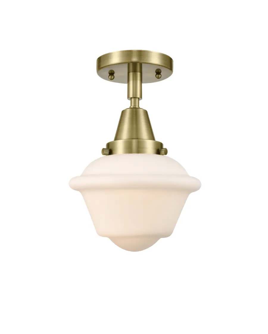 Oxford - Antique Brass - Flush Mount - Image 1