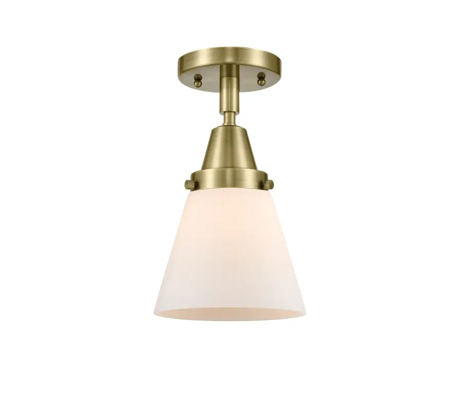 Cone - Antique Brass - Flush Mount - Image 1