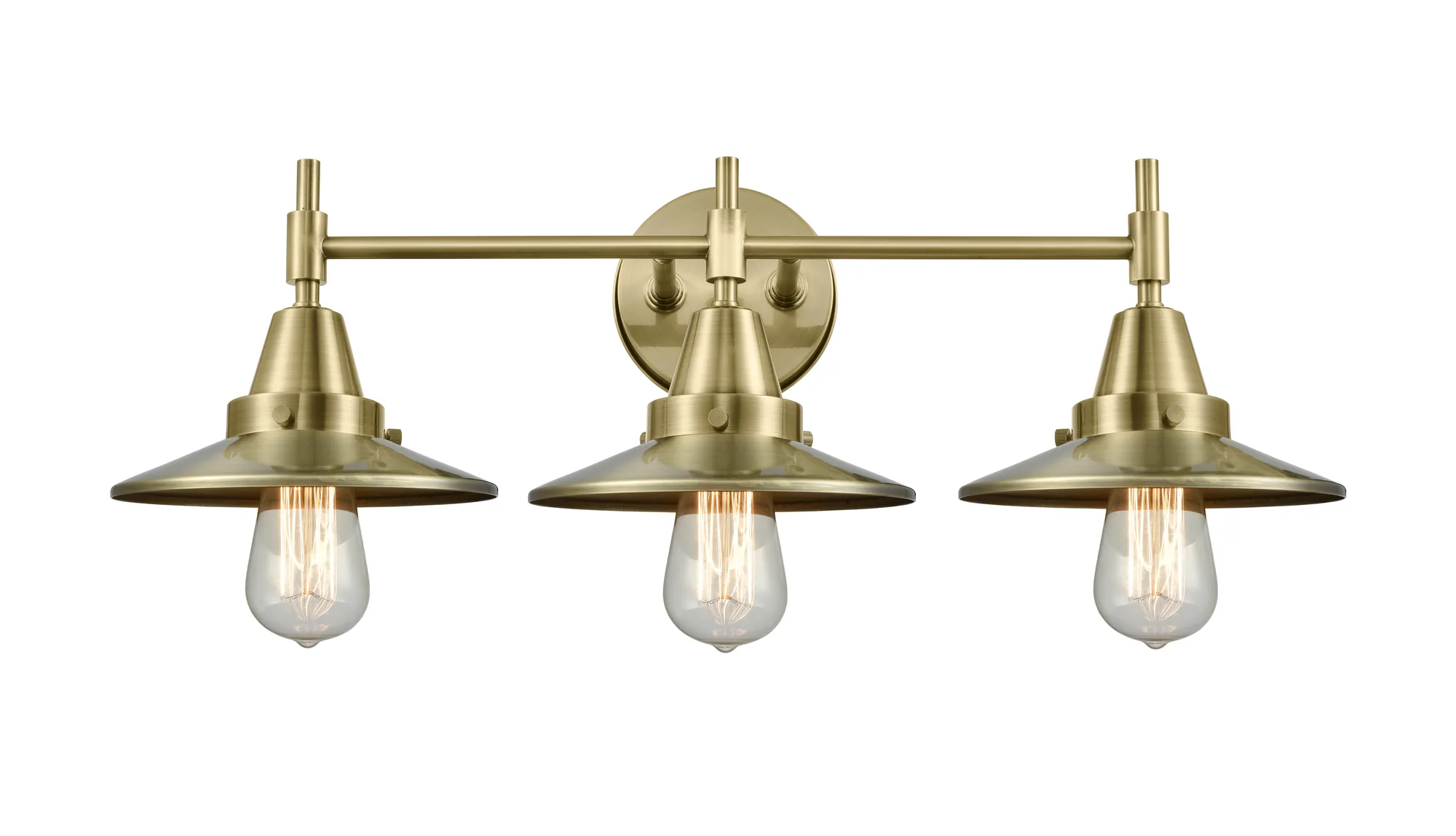 Railroad - Antique Brass - Bath Vanity Light