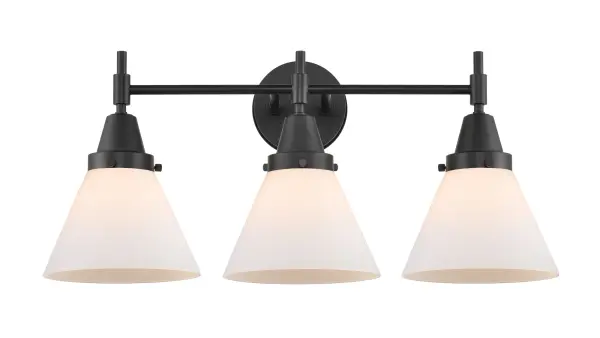 Cone - Matte Black - Bath Vanity Light - Image 1