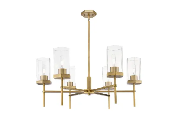 Blakeley - Brushed Brass - Chandelier - Image 1