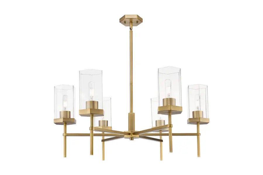 Blakeley - Brushed Brass - Chandelier - Image 1