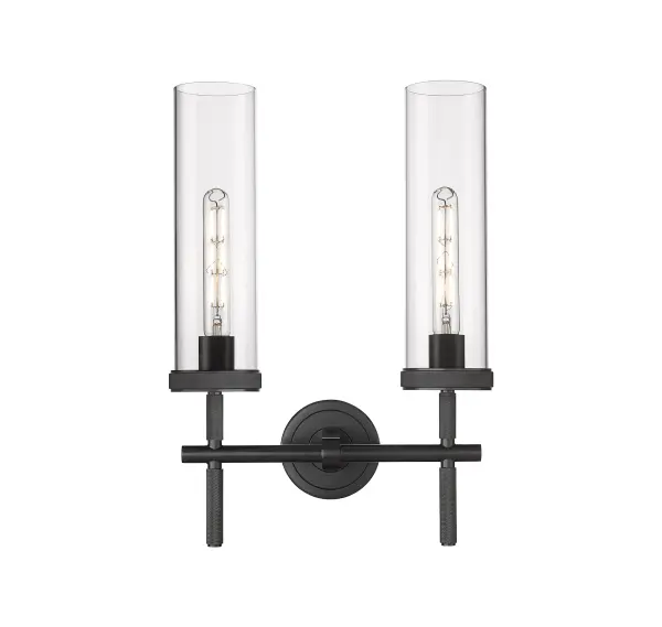 The Lincoln collection makes a statement with bold and striking details. The impressive glass cylinder shade sits atop a refined metal frame that features perfectly placed knurling details. Lincoln is a gorgeous addition to traditional or restoration decor.