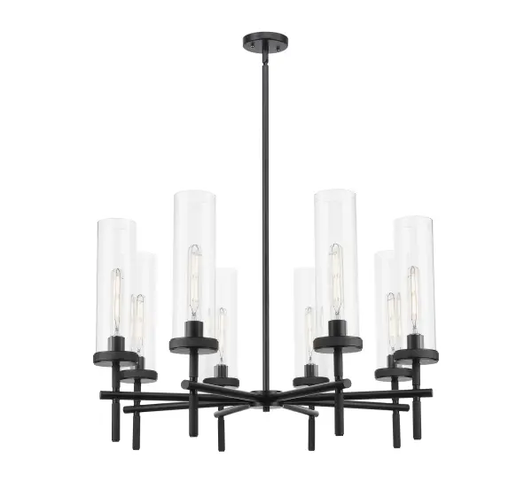 Lincoln - Matte Black - Chandelier - Image 1
