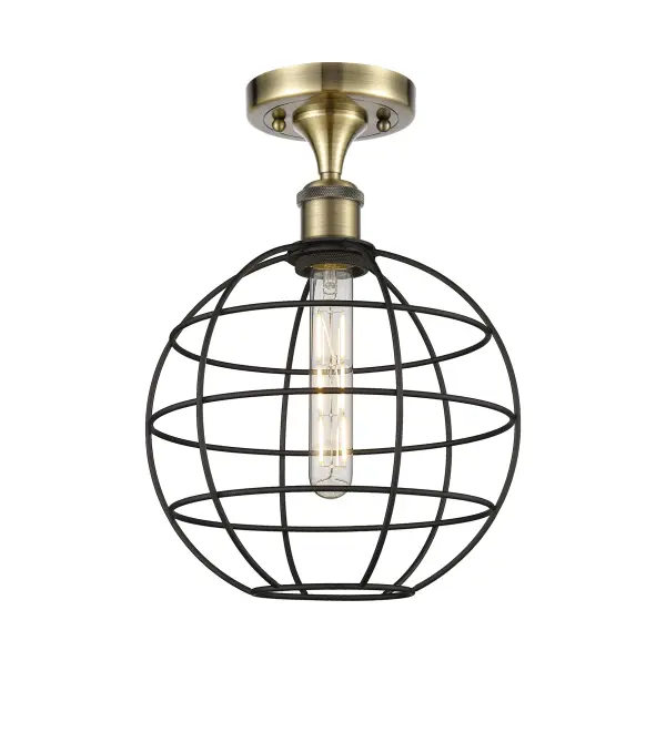 The Lake Placid pendants are versatile and showcase the popular orb wire cage design. With five sizes, multiple finish options, choice of bulb type, and stem or cord mount, you can make this fixture your own. The orb cage is timeless and an excellent choice for transitional to modern farmhouse to restoration decor.