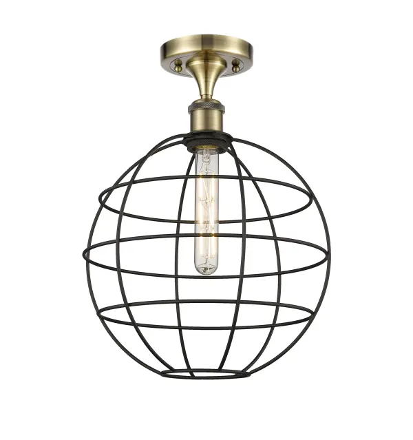 The Lake Placid pendants are versatile and showcase the popular orb wire cage design.  With five sizes, multiple finish options, choice of bulb type, and stem or cord mount, you can make this fixture your own.  The orb cage is timeless and an excellent choice for transitional to modern farmhouse to restoration decor.