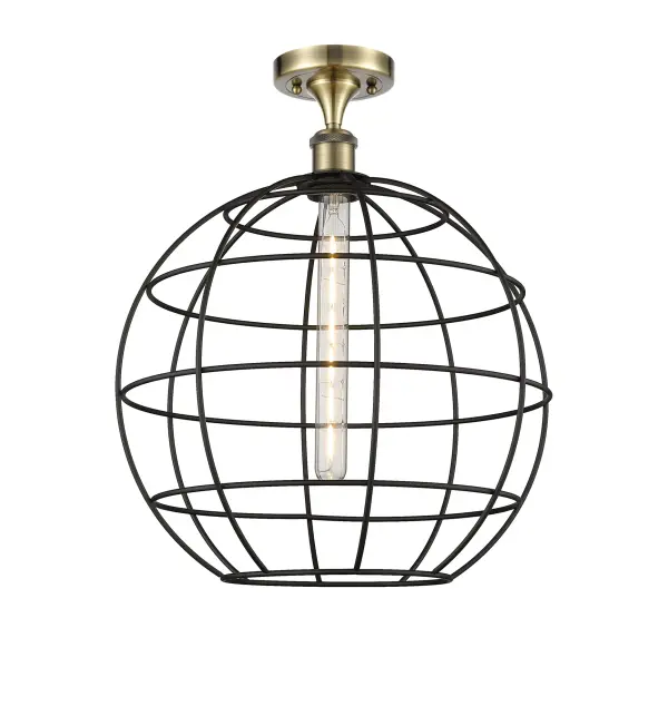 The Lake Placid pendants are versatile and showcase the popular orb wire cage design.  With five sizes, multiple finish options, choice of bulb type, and stem or cord mount, you can make this fixture your own.  The orb cage is timeless and an excellent choice for transitional to modern farmhouse to restoration decor.
