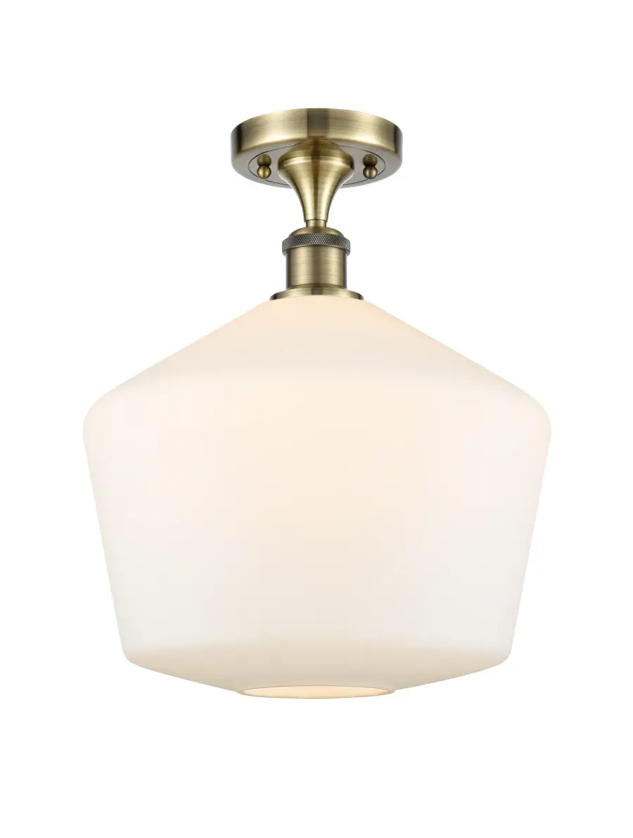 Cindyrella - Antique Brass - Semi-Flush Mount - Image 1