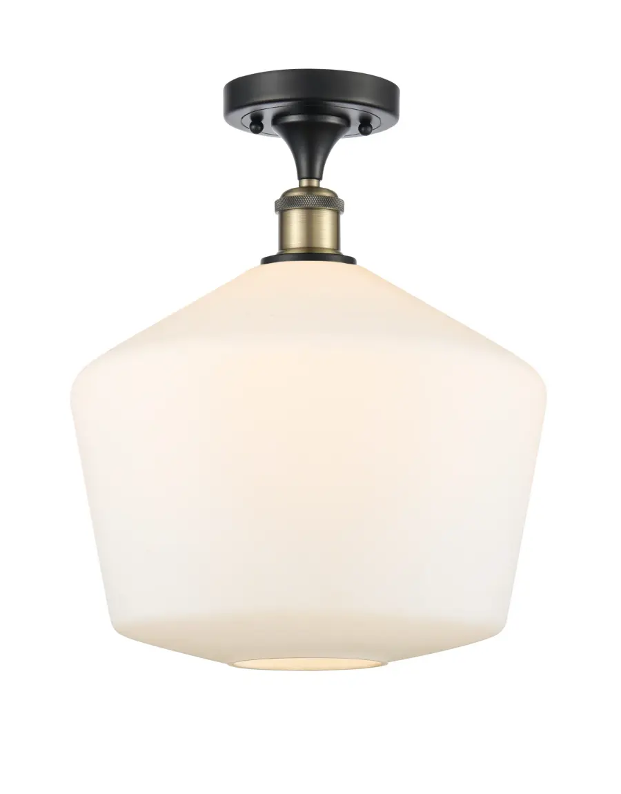 Cindyrella - Black Antique Brass - Semi-Flush Mount - Image 1