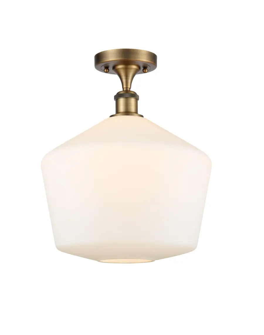 Cindyrella - Brushed Brass - Semi-Flush Mount - Image 1