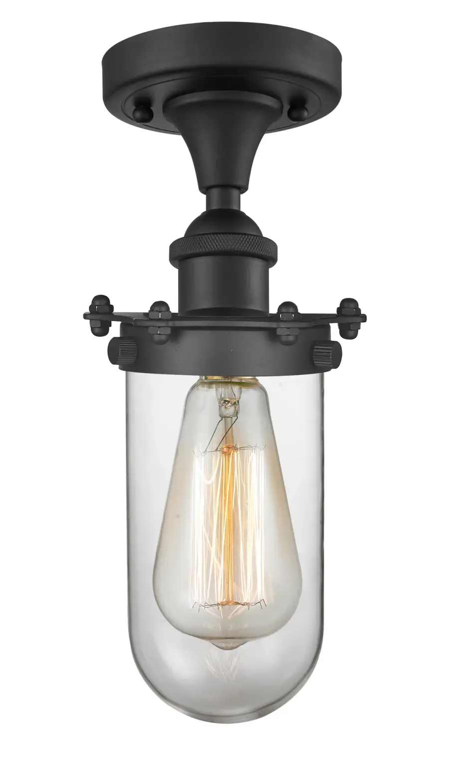 Kingsbury - Matte Black - Flush Mount - Image 1