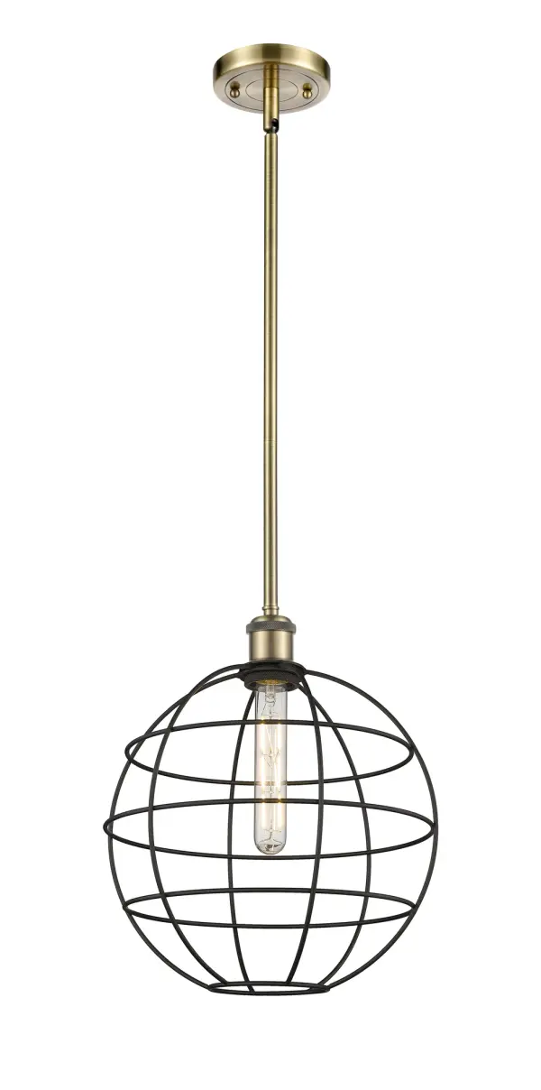 The Lake Placid pendants are versatile and showcase the popular orb wire cage design.  With five sizes, multiple finish options, choice of bulb type, and stem or cord mount, you can make this fixture your own.  The orb cage is timeless and an excellent choice for transitional to modern farmhouse to restoration decor.