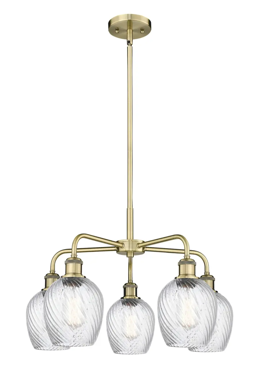 Salina - Antique Brass - Chandelier - Image 1