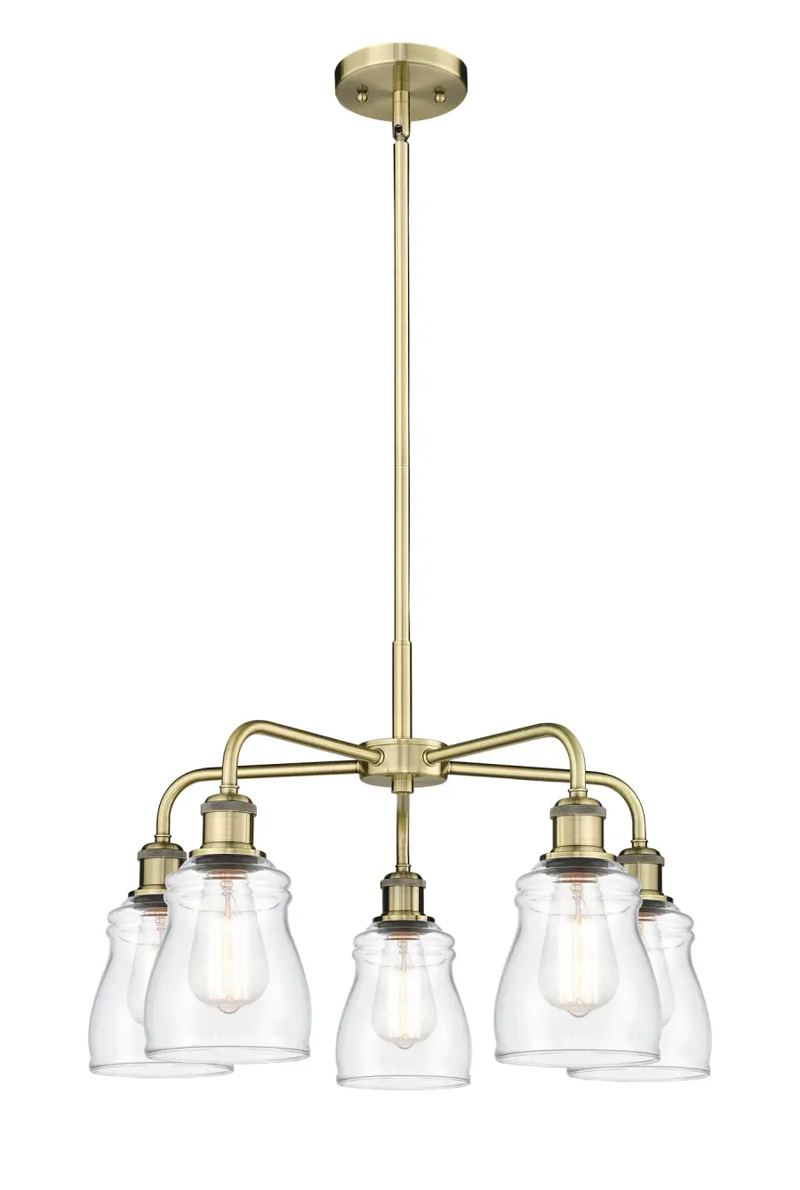 Ellery - Antique Brass - Chandelier - Image 1