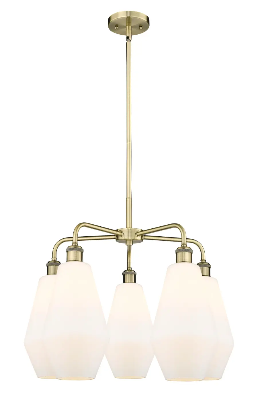 Cindyrella - Antique Brass - Chandelier - Image 1