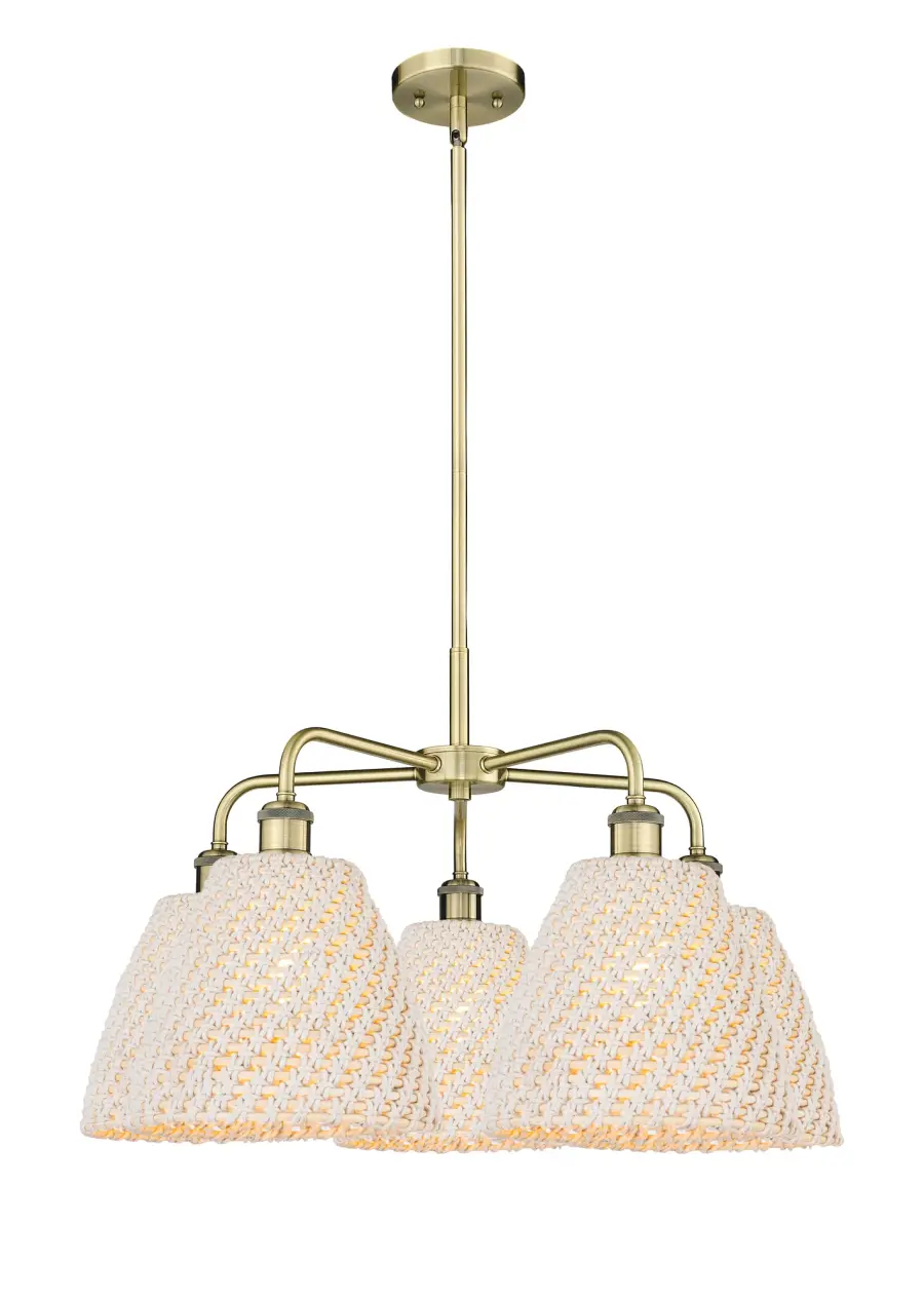 Bristol Natural - 5 Light - Natural shade - Chandelier - Image 1