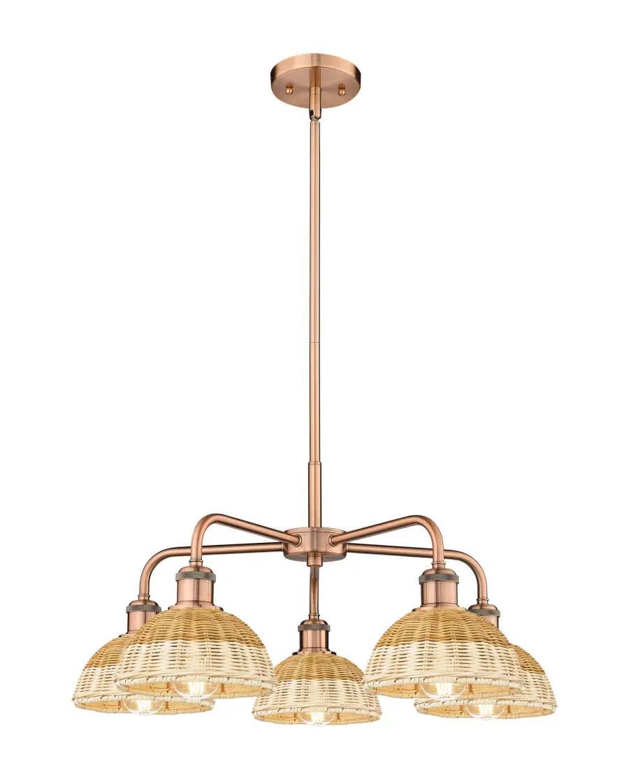 Bristol Natural II - 5 Light - Natural shade - Chandelier - Image 1