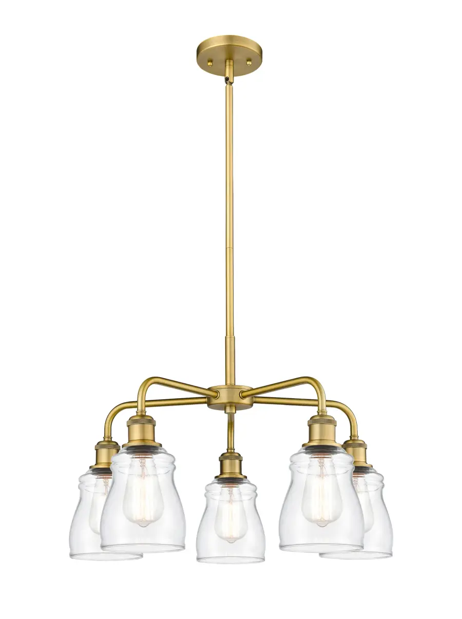 Ellery - Brushed Brass - Chandelier - Image 1