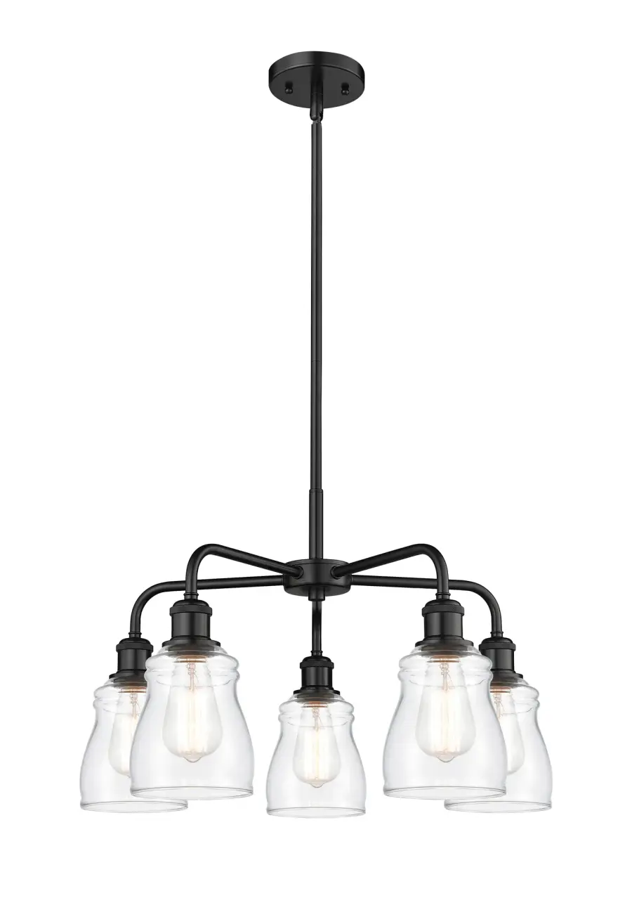 Ellery - Matte Black - Chandelier - Image 1