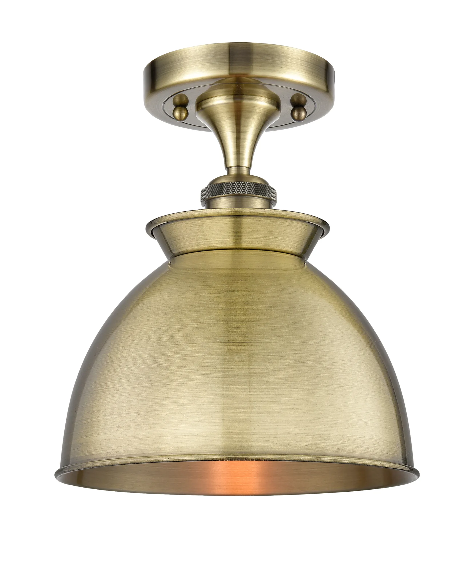 Adirondack - Antique Brass - Semi-Flush Mount