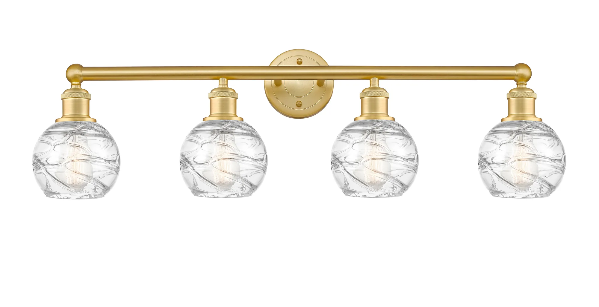 Athens Deco Swirl - Satin Gold - Bath Vanity Light