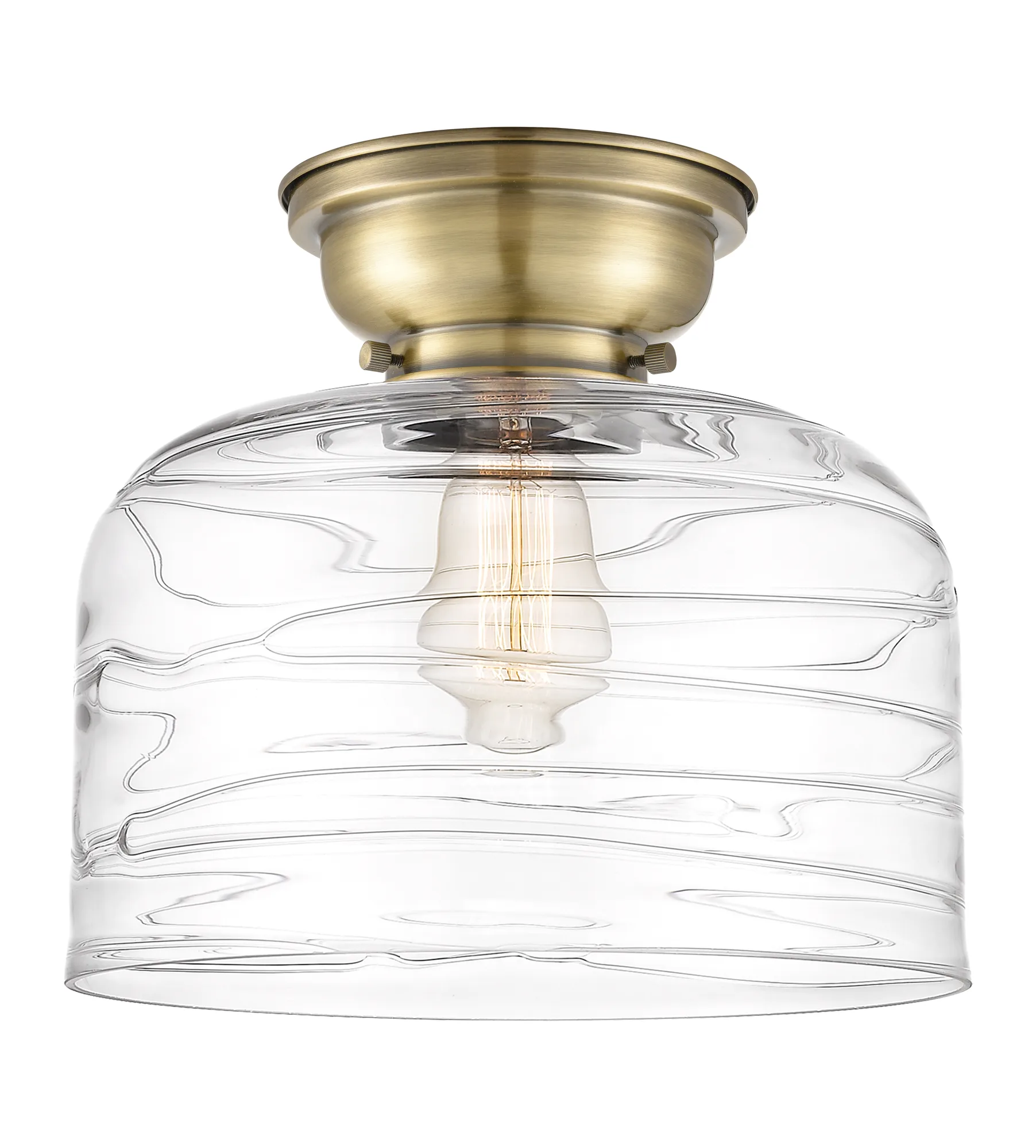 Bell - Antique Brass - Flush Mount