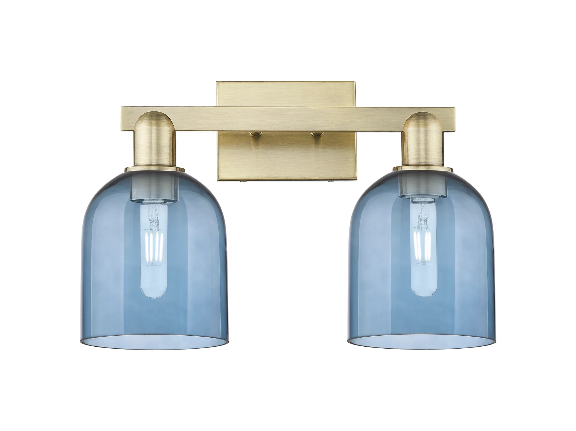 Bella - 2 Light - Blue shade - Bath Vanity Light