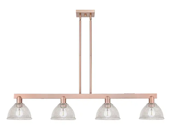 A truly dynamic fixture, the Arcadia fits seamlessly amidst most décor styles. Its sleek design and vast offering of finishes and shade options makes the Arcadia an easy choice for all homes.
