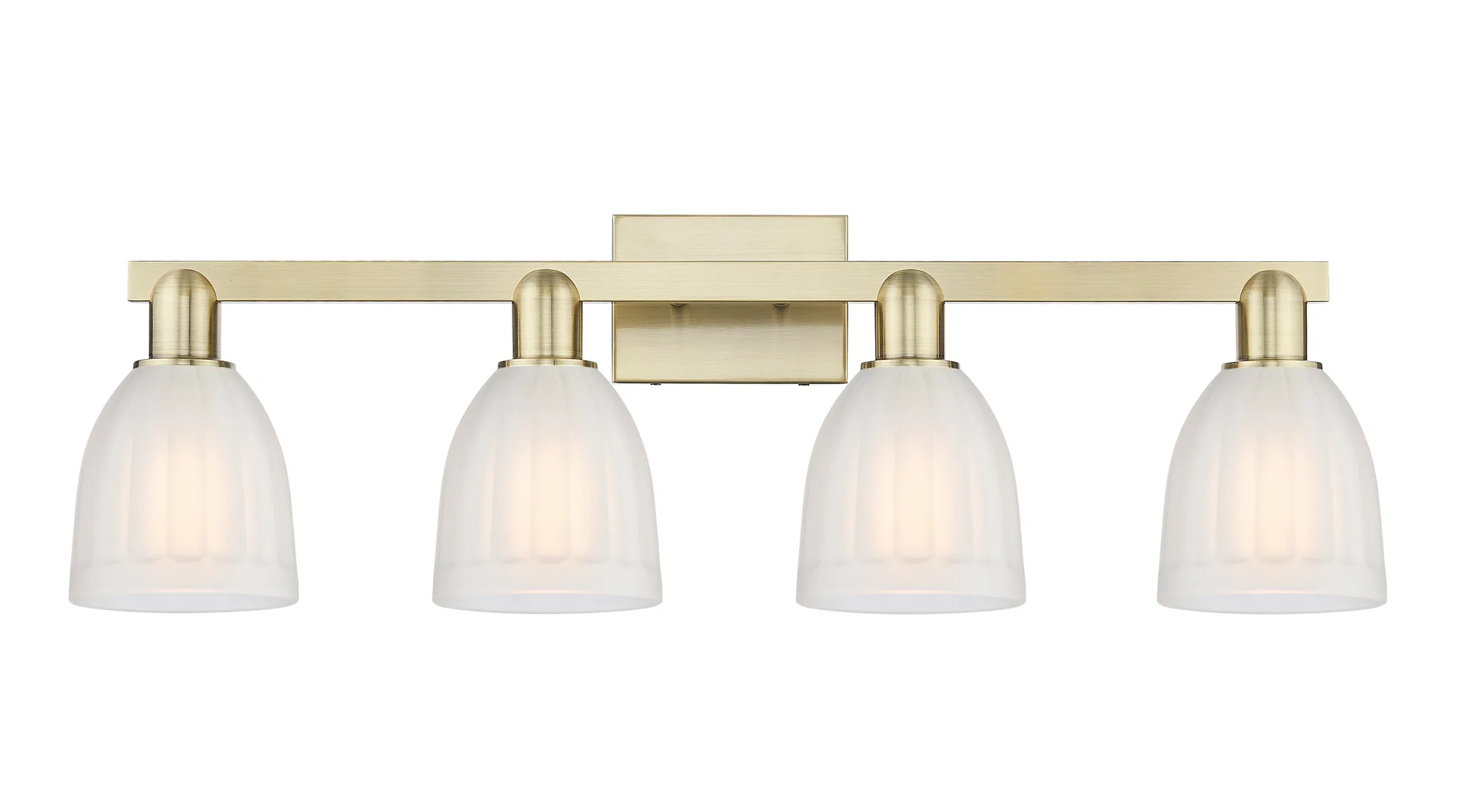 Brookfield - 4 Light - Acid Etched Frosted Glass - Bath Vanity Light