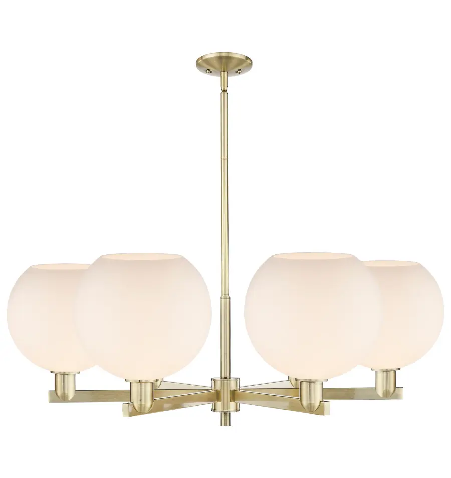 Athens - 6 Light - Matte White shade - Chandelier - Image 1