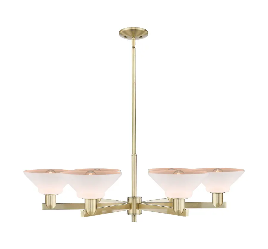 Orwell - 6 Light - Matte White shade - Chandelier - Image 1