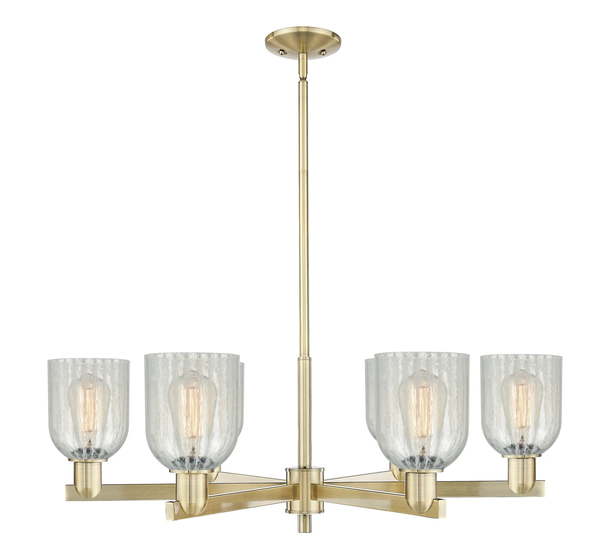 Caledonia - 6 Light - Mouchette shade - Chandelier