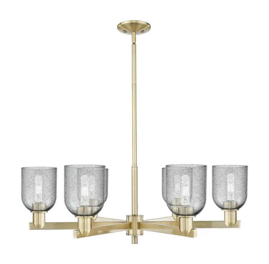 Caledonia - 6 Light - Charcoal shade - Chandelier - Image 1