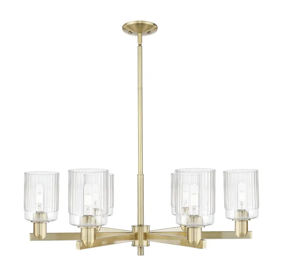 Hadley - 6 Light - Clear shade - Chandelier - Image 1