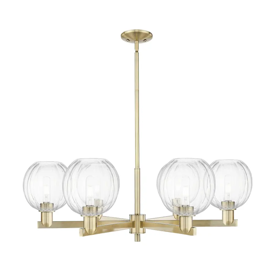 Preston Globe - Antique Brass - Chandelier - Image 1