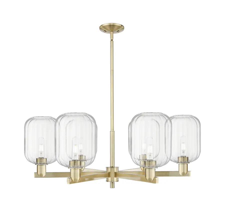 Preston Cylinder - Antique Brass - Chandelier - Image 1