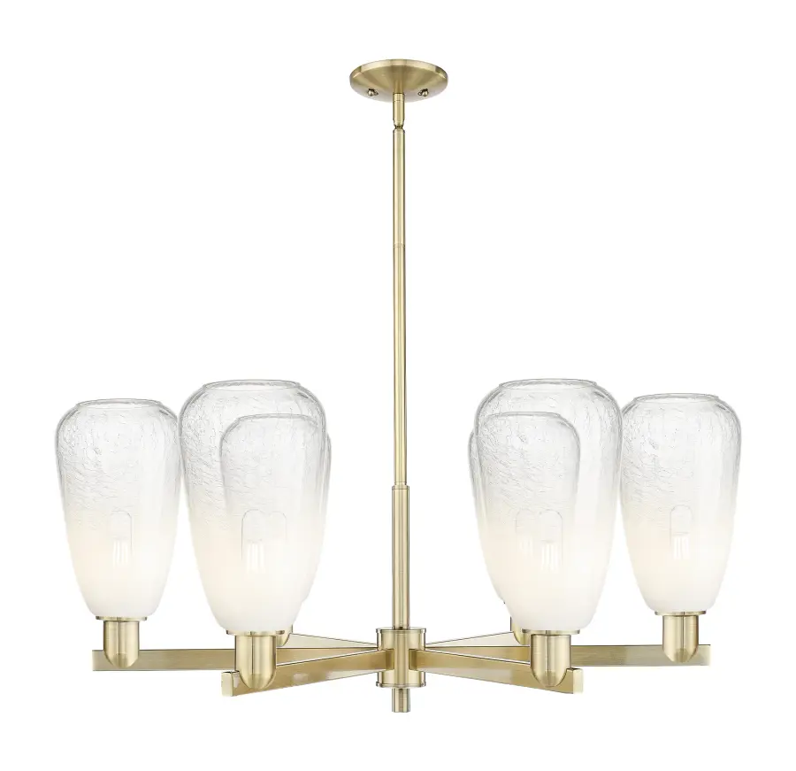 Brookhaven Almond - Antique Brass - Chandelier - Image 1