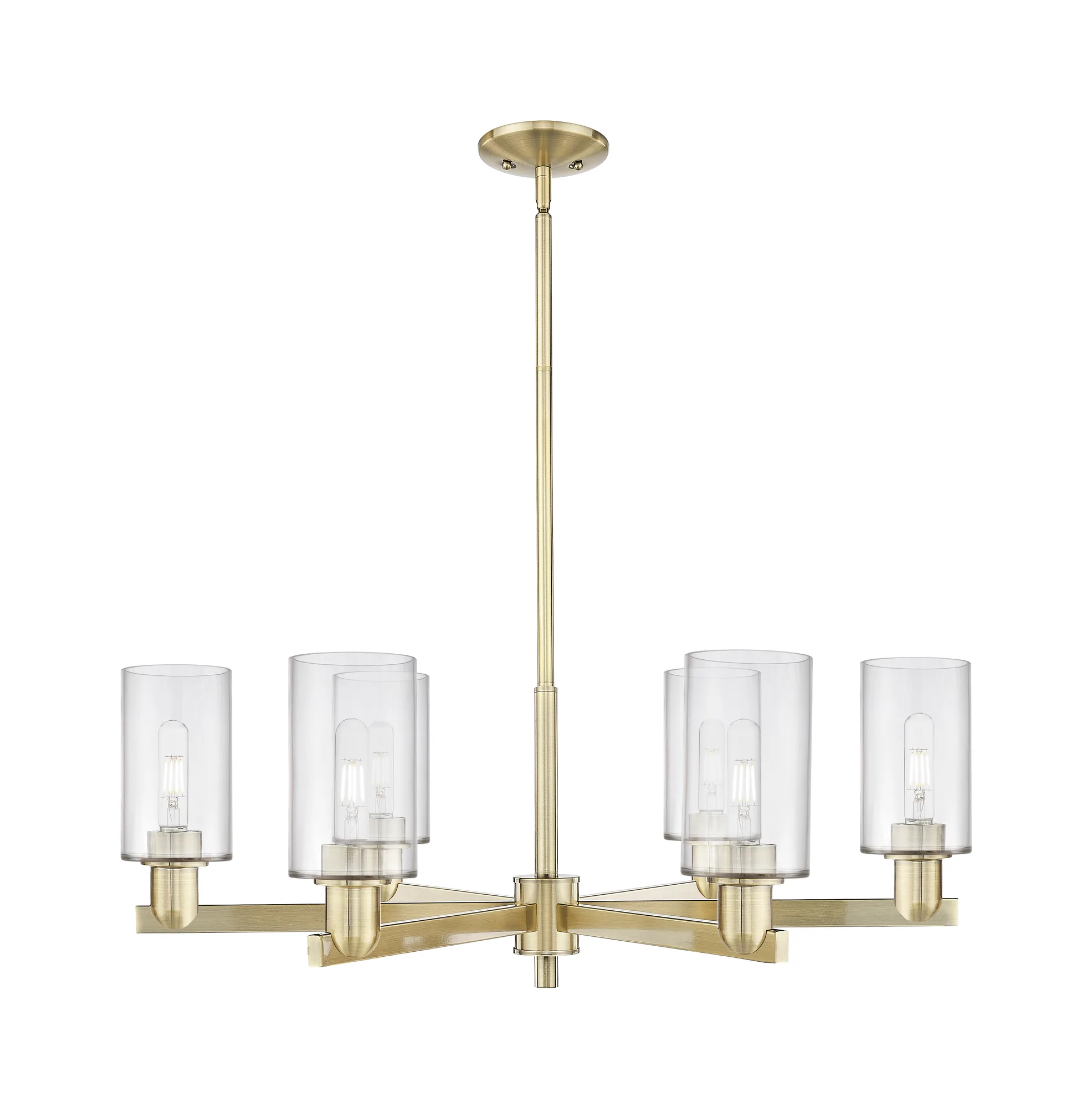 Clymer - 6 Light - Clear shade - Chandelier