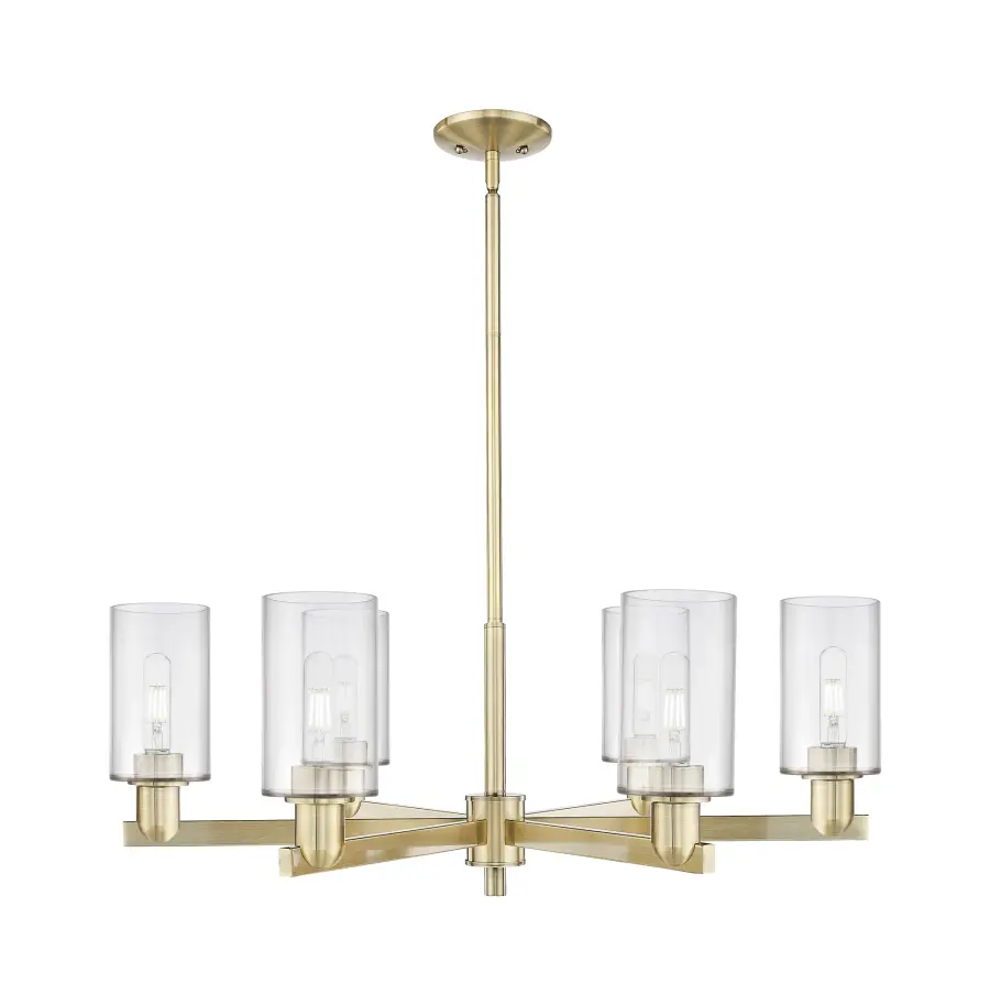 Clymer - 6 Light - Clear shade - Chandelier - Image 1