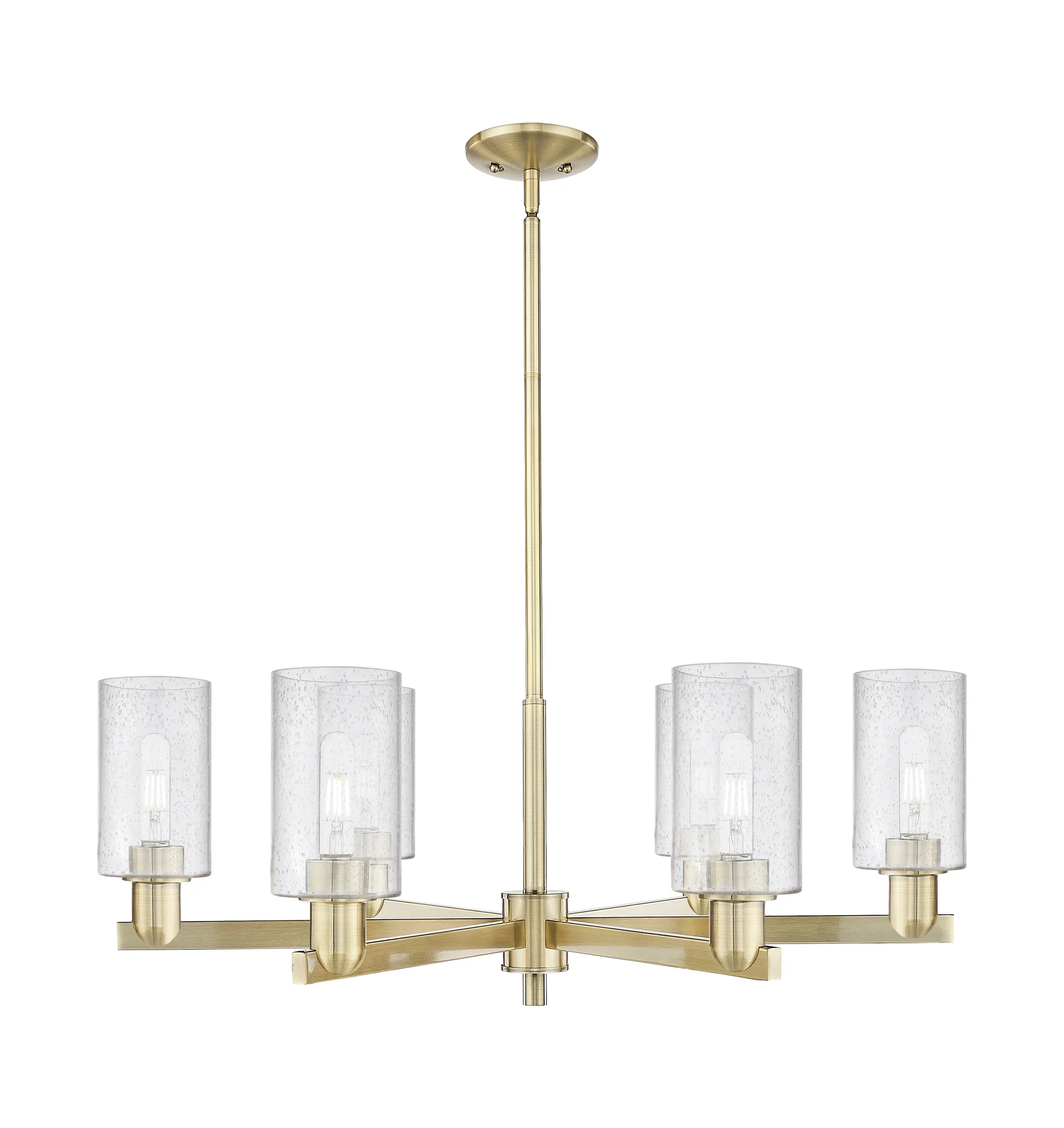 Clymer - 6 Light - Seedy shade - Chandelier