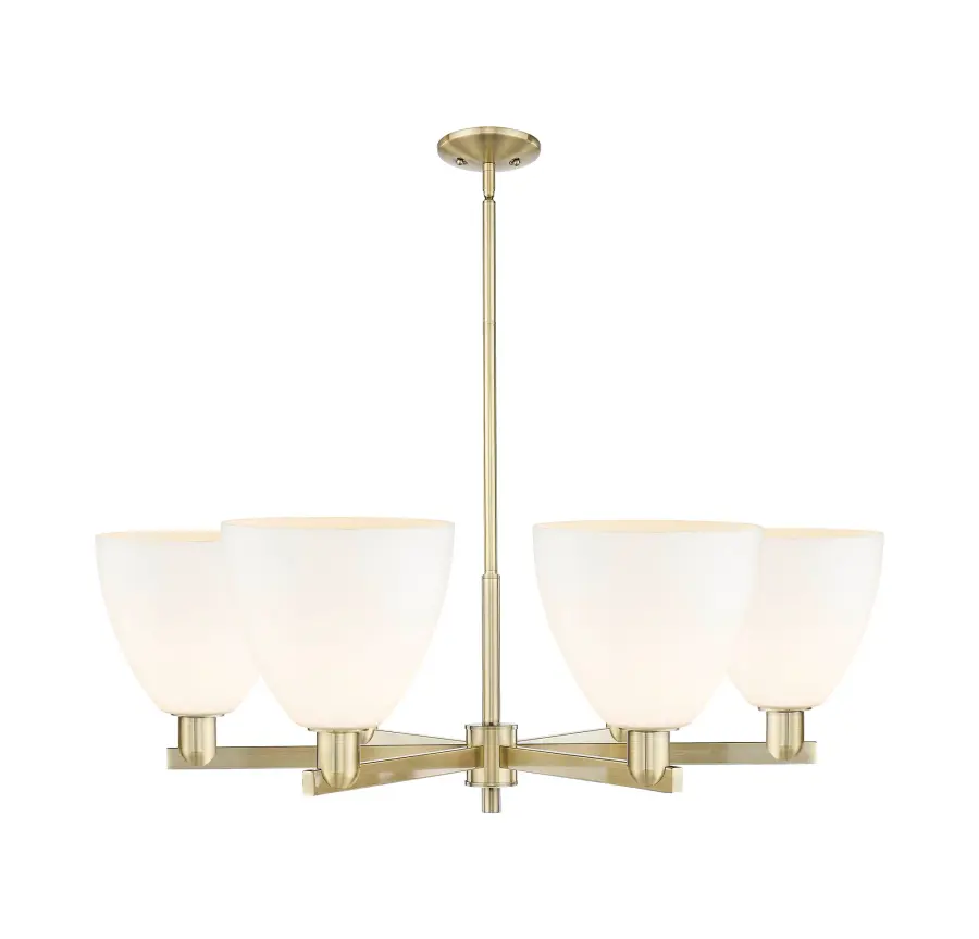 Bristol - 6 Light - Matte White shade - Chandelier - Image 1