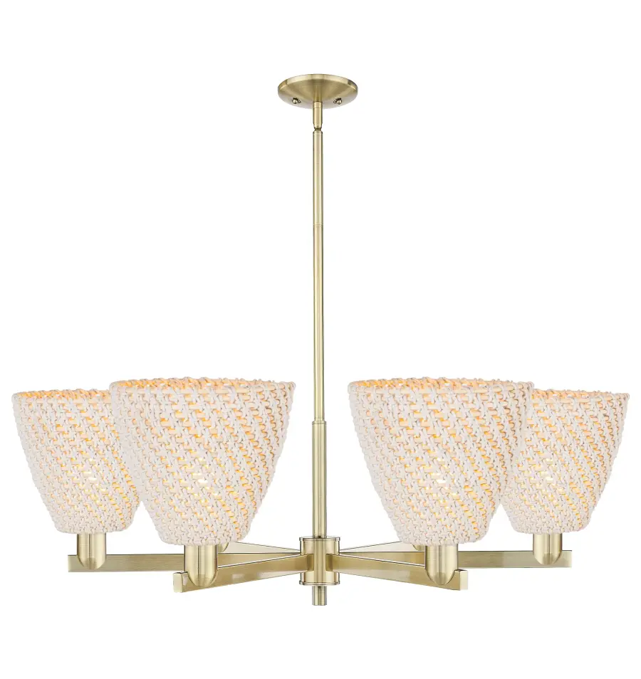 Bristol Natural - 6 Light - Natural shade - Chandelier - Image 1
