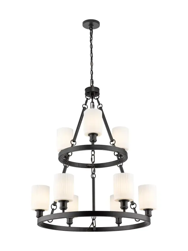 A truly dynamic fixture, the Saloon fits seamlessly amidst most décor styles. Its sleek design and vast offering of finishes and shade options makes the Saloon an easy choice for all homes.