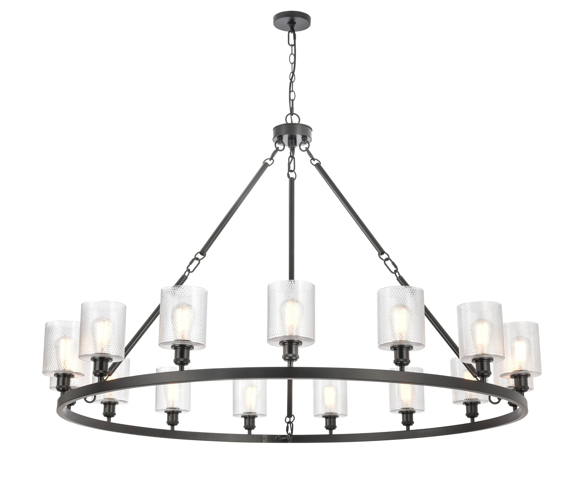 Cobbleskill - 20 Light - Matte White Shade - Chandelier