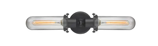 The Austere makes quite an impact. Its industrial vintage look transports you back in time while still offering a crisp contemporary feel. This sultry collection has a 180 degree adjustable swivel that allows for more depth of lighting when needed. - alternate view